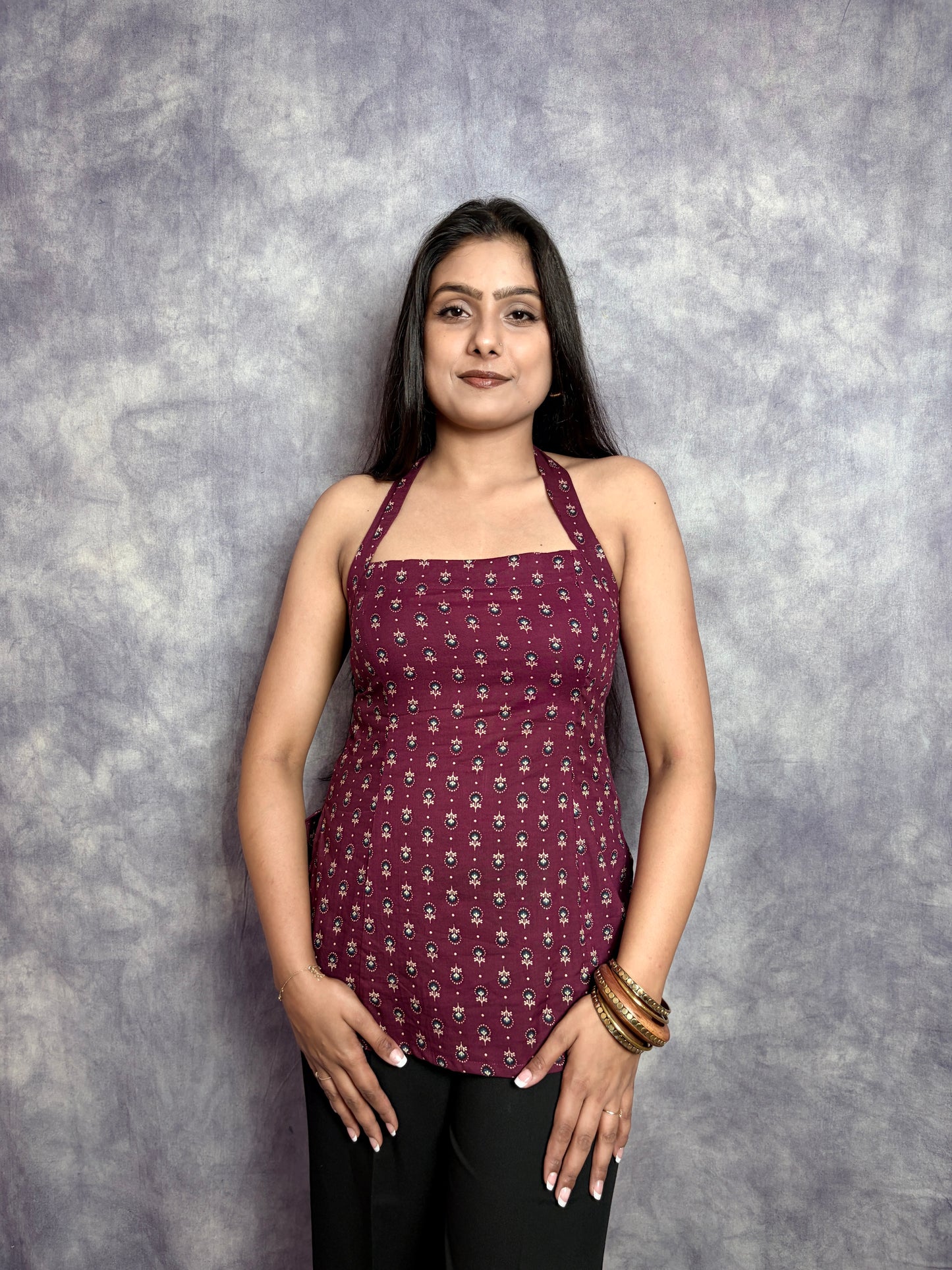 FLORA 2.0 HALTER KURTI