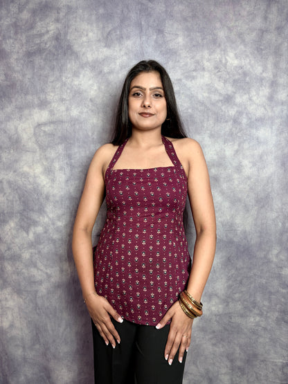 FLORA 2.0 HALTER KURTI