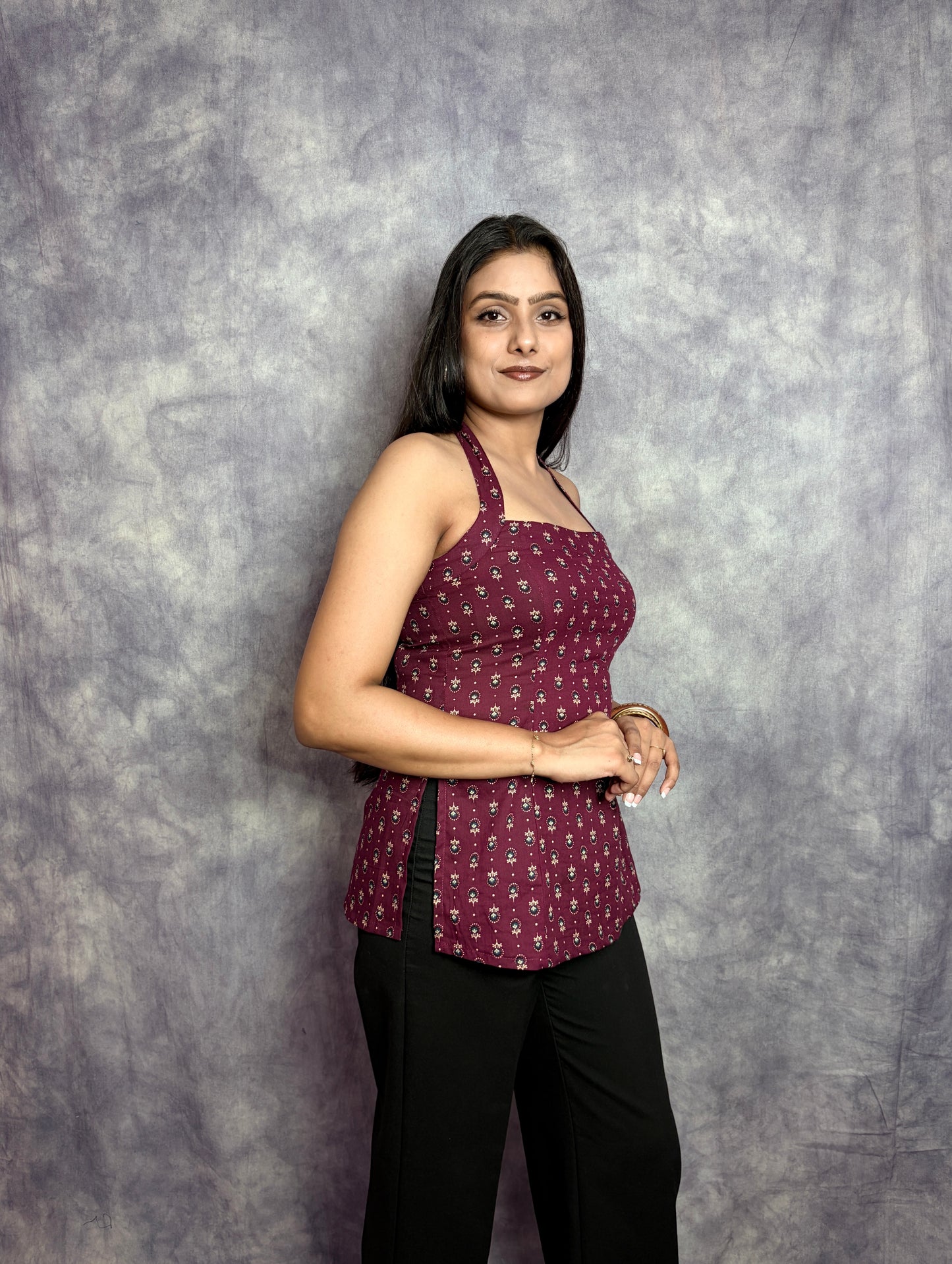 FLORA 2.0 HALTER KURTI