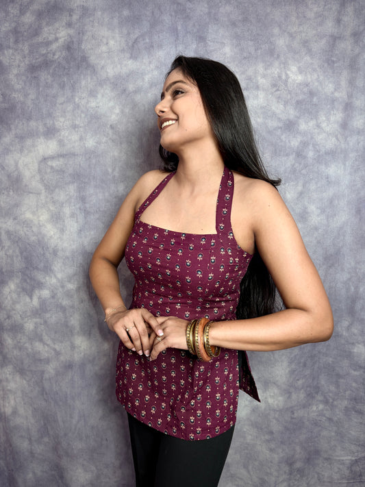 FLORA 2.0 HALTER KURTI
