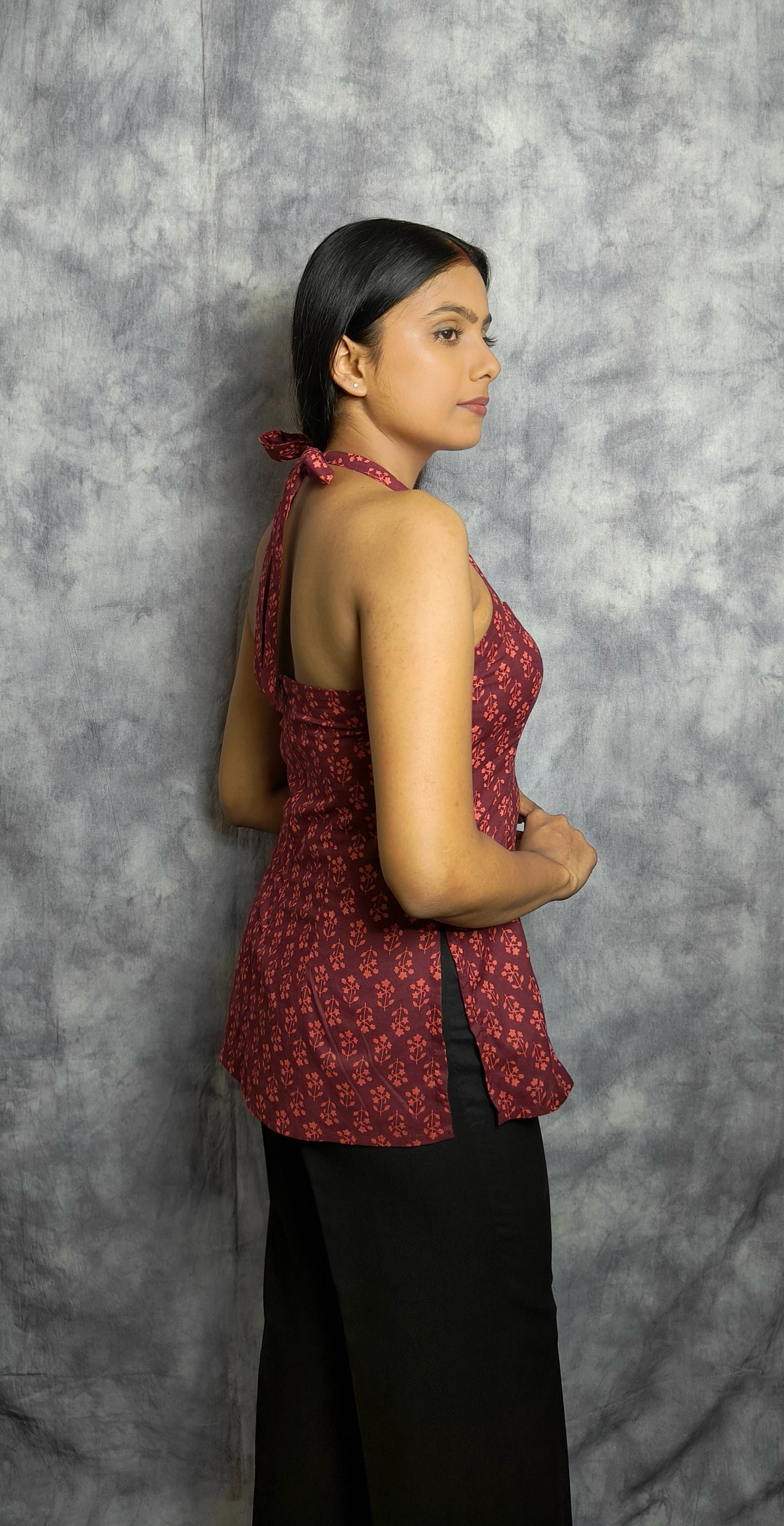 FLORA HALTER KURTI